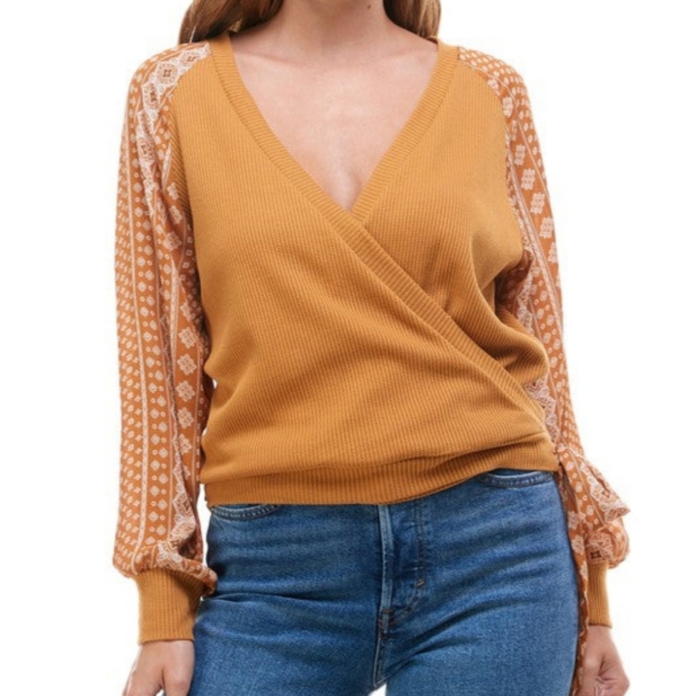 Wrap Around Knit Top